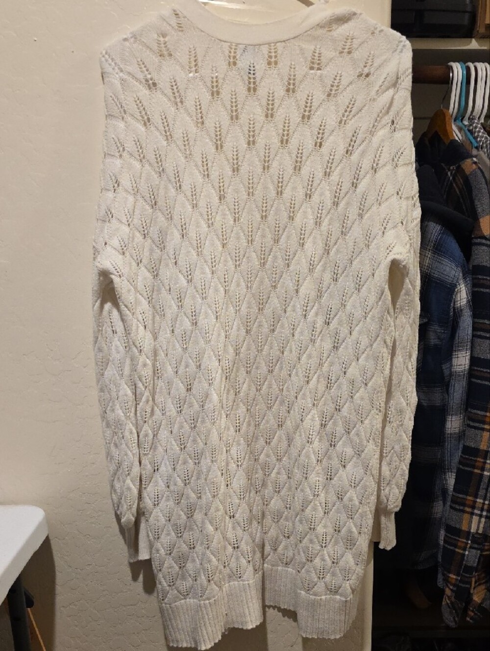 a new day Cream Open-Front Knit Cardigan with Pockets - Picture 5 of 5